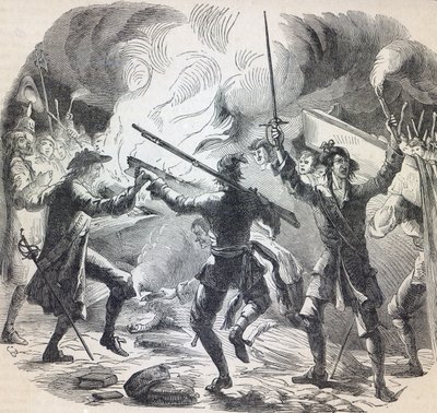 Sacheverell Rioters Destroy Part of a Chapel near Lincoln